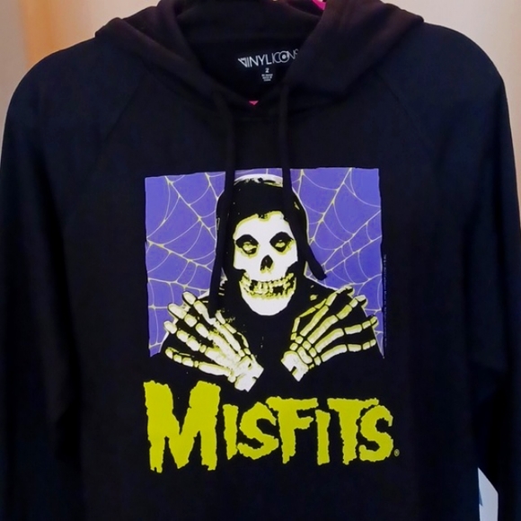 torrid Tops - Torrid 2x black long-sleeved sweatshirt MISFITS CRIMSON GHOST hoodie